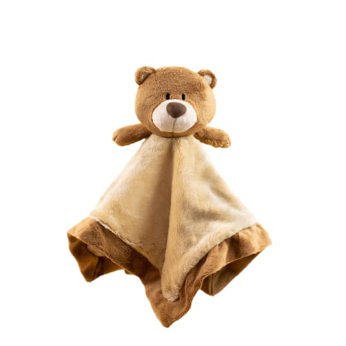 Image of SimpliCute Bear Plush Snuggle Toy Baby Security Blanket - 6" x 6" Teddy Bear Stuffed Animal Security Blankets for Babies