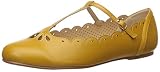 Bettie Page Damen BP100-MAILA Flache Sandale, gelb, 38 EU