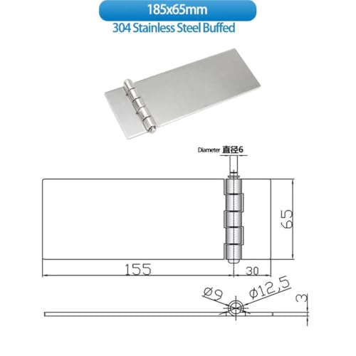 Charnière soudée inox anti rouille pour réparer une armoire de commande - 3