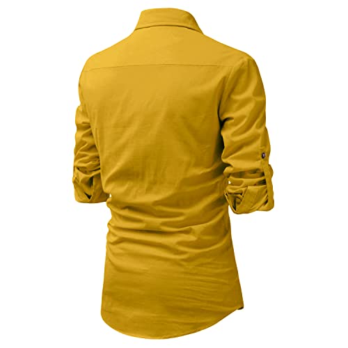 Image of Vida Loca Men Cotton Full Sleeve Casual Spread Collor Slim Fit Short Kurta for Men and Boys (Pack of 2)