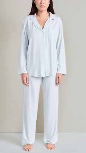 Image of Eberjey Gisele Classic Women's Pajama Set | Long Sleeve Shirt + Long Pants
