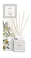 ipuro - Essentials Raumduft White Lily 100ml | Raumerfrischer mit Pfirsich, Maiglöckchen, Jasmin, Nelke, weißem Moschus & Zedernholz Duft Aroma | Diffuser mit Stäbchen | Lufterfrischer für Wohnung