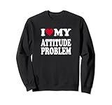 Photo Gallery cuore rosso amo my attitude problema felpa Photo Gallery cuore rosso amo my attitude problema felpa