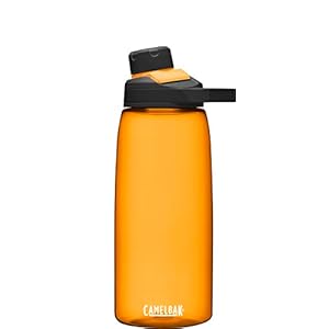 Camelbak Products Chute Mag BPA Free Water Bottle with Tritan Renew – Magnetic Cap Stows While Drinking, 32oz, Sunset Orange