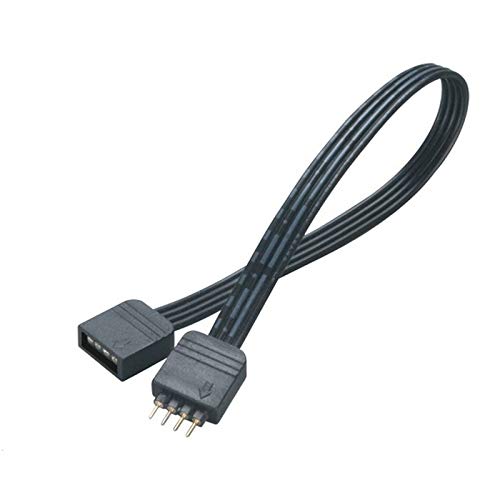 Akasa LED Strip Light Extension Cable | 4-Pin RGB | 200mm | AK-CBLD01-20BK