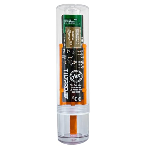 Tilt Pro MINI Wireless Hydrometer and Thermometer Orange: Patented Brewing Technology for Professional Brewers with High Accuracy for Beer, Wine, Cider, Mead & More