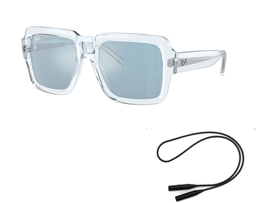 Ray-Ban RB4408 Sunglasses Bundle: RB 4408 MAGELLAN 67291N Magellan Transparent Light Blu and Universal Anti-slip Silicone Leash2