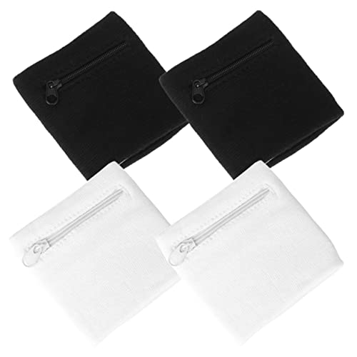 Muñequera deportiva con cremallera BESTonZON de algodón para llaves