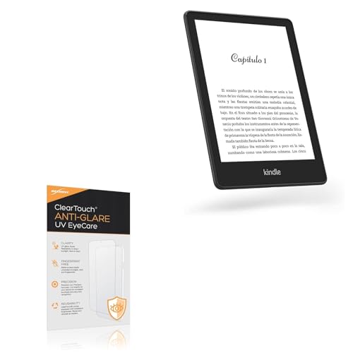 BoxWave Screen Protector Compatible With Amazon Kindle Paperwhite Signature Edition (11th Gen) - ClearTouch Anti-Glare Anti-UV EyeCare (2-Pack), Filters out Harmful Blue Light Reduce Fatigue