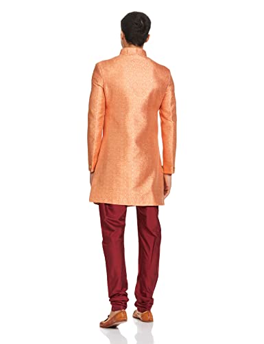 Image of Ethnix by Raymond Men's Poly90% /Viscose10% Solid Regular Fit Jacket
