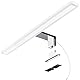 SSC-LUXon LINA Spiegelleuchte Bad 50cm LED warmweiß 230V – Badezimmer Lampe Spiegellampe silber glänzend 3-in-1 Spiegelbeleuchtung Möbelleuchte Spiegelschrank