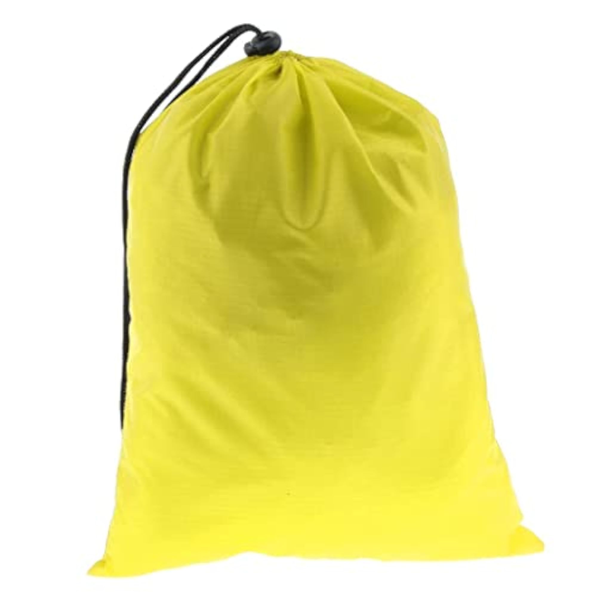 Waterproof Drawstring Storage Bag Stuff Bag for Clothes Shoes Yellow