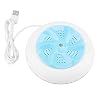 Waschmaschine Mini Ultraschall Wäsche Turbine Washer Reiniger Tragbare Multifunktionale Wash Tool Kleidung Reinigungswerkzeug für Reise Kinder Wäsche(Blue)