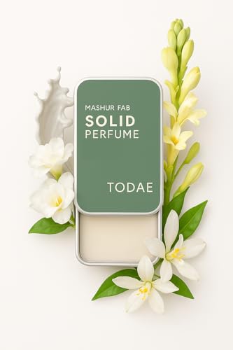 Image of MASHURFAB Solid Wax Perfume for Men & Women | Alcohol-Free Unisex Fragrance Balm | Long-Lasting & Travel-Friendly Cologne | Ideal Gift Set (TODAE)