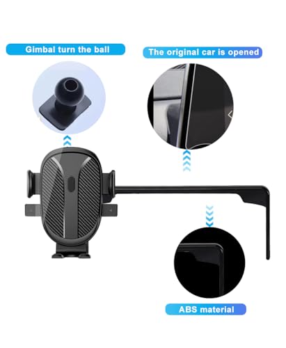 KEPHTH Car Phone Holder for Honda Civic Accessories 2022-2024 2025&CRV/HRV 2023-2025 Dash Mount Cell Phone Holder for Ball Adapter Stand for Most Smartphones (for HRV 2022-2025)