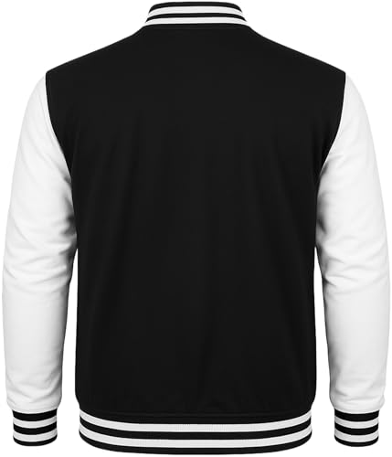 Image of Decrum Letterman Jacket Men - Casual High School Baseball Varsity Style Mens Bomber Jackets