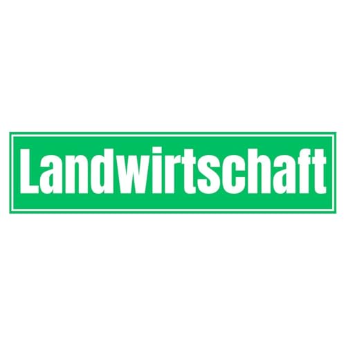 Landwirtschaft Auto Magnetschild – Olanmarp Robustes Magnet-Hinweisschild | UV-Beständig & wetterfest | Flexible Anbringung & rückstandslos entfernbar - ca. 20 x 5 cm - bis 190 km/h - Made in EU