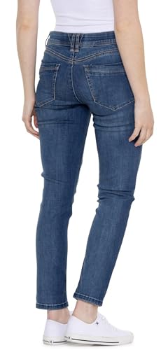 Democracy Destructed Ankle Jeans - Mid Rise, Destructed Blue, 102