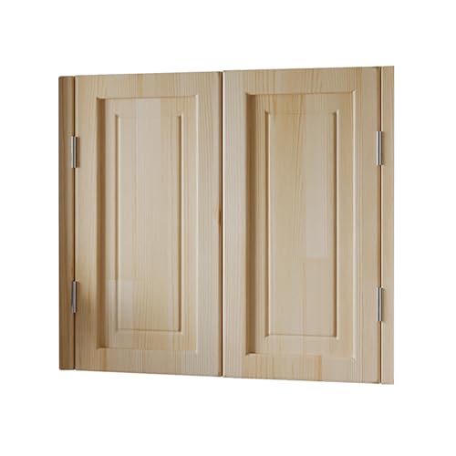 Puerta De Vaquero Madera Maciza,Puerta Vaiven Puertas Batientes,Puerta Abatible de Café,Puertas de Salón oscilante,Cierre Automático Abatible Bidireccional Puerta(B,W70xH70cm(27.55X27.55in))
