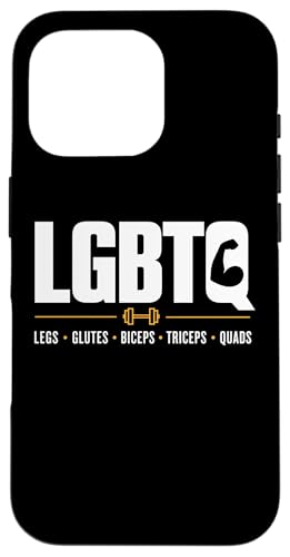 Legs Glutes Biceps Triceps Quads Gym Workout LGBTQ Gifts �X�}�z�P�[�X iPhone 16 Pro �p