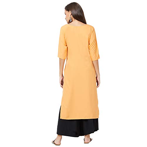 Image of LookMark Crepe Women A-Line Kurta