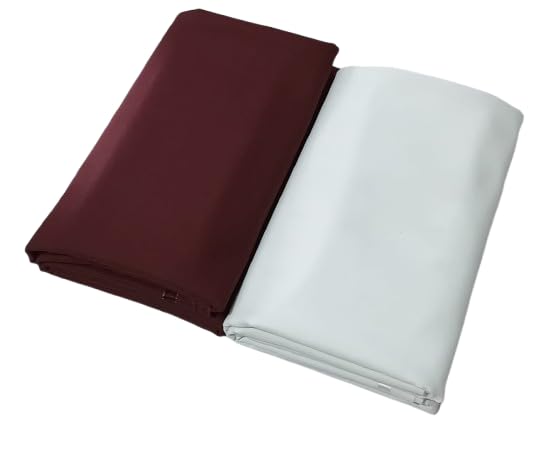 vneed Men’s Unstitched Pant & Shirt Fabric Set – Maroon Pant 1.20 with White Shirt 2.25-picture-8