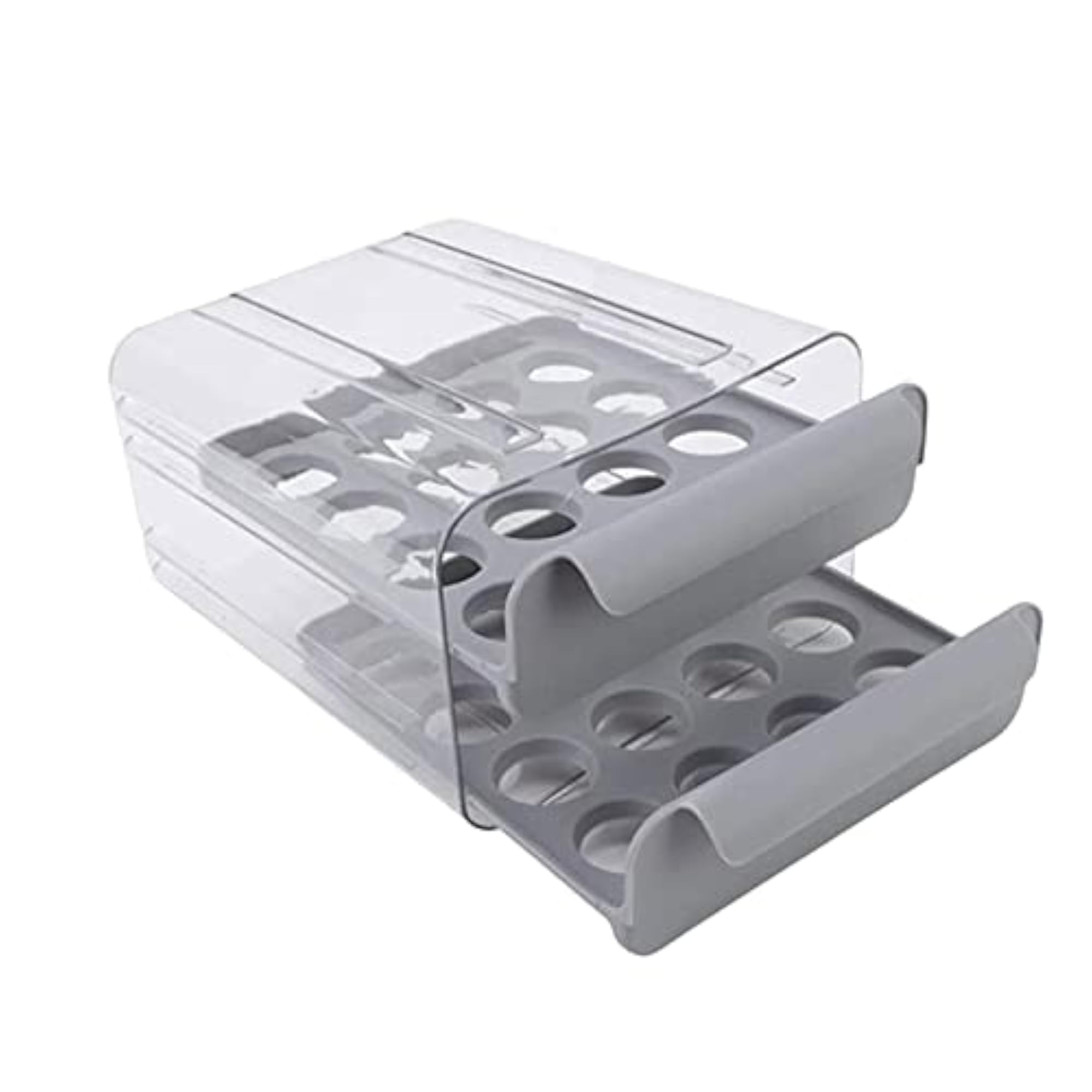 Clear Egg Storage Container with Handle for Kitchen