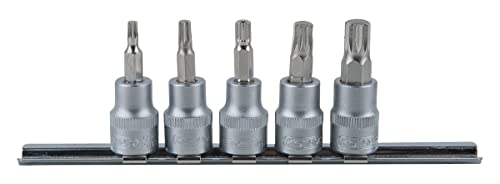 KS TOOLS 911.3923 3/8" XZN spline bit socket set, 5pcs, Variety pack