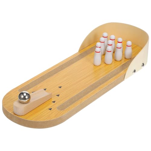 Juego de bolos de madera mini como regalo educativo y de cumpleaños original