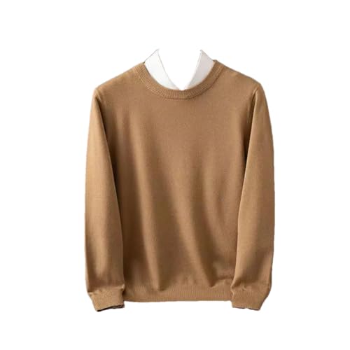 Rfmfkkg Cashmere Men's Sweater O-Neck Knitted Jumpers Long Sleeve Male Pullover Soft Warm Sweaters
