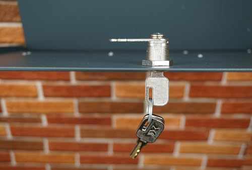 YOUTU® Briefkastenschloss Zylinderschloss, 3 Messing Schlüssel,mit 4 Verschiedene Schlossplatten, Zylinder Cam Lock, Möbelschloss Schrankschloss Spindtürschloss.(20mm)