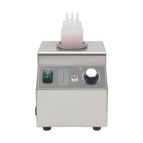 Chauffe-Sauce Électrique, Distributeur de Chocolat Bain-Marie Professionnel, Maintien Température, Chauffe-Sauce pour Cuisines Restauration Buffets Fast-Foods Chauffe-Sauce Sucrée ou Salée (80, Watts)
