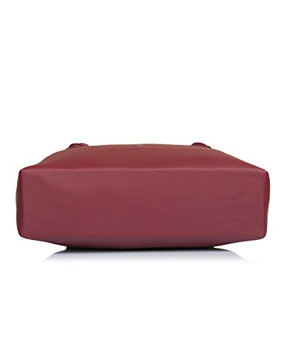 Fostelo-Handbag-For-Women-And-Girls-Ladies-Purse-Faux-Leather-Satchel-Bag-Woman-Gifts-Wedding-Gifts-For-Women-Women-3-Compartments-Bag-Travel-Purse-Hobo-Bag-5-Pockets-Shoulder-Bag