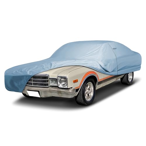 Image of iCarCover Premium Car Cover for 1976-1980 Plymouth Volare 4-Door Heavy Duty Waterproof All-Weather Automobiles Custom Fit Indoor Outdoor UV Snow Protection Covers with Straps and Bag