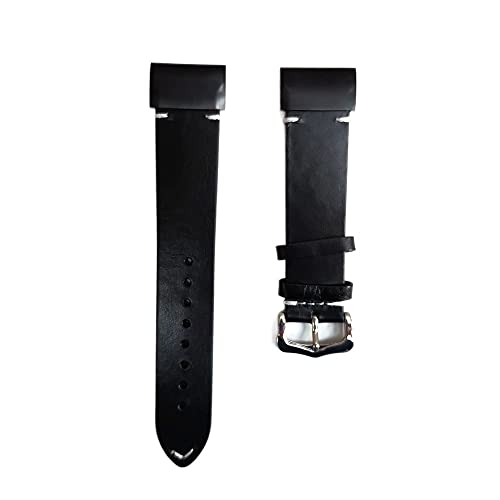 Bracelet Fenix 6 cuir ciré 22mm interchangeable pour Garmin Instinct - 3