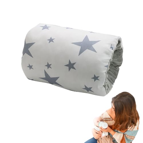 Tomtary Cozy Cradle Pillow Soft Cotton Cozy Cradle Arm Pillow Breastfeeding Arm Pillow Anti-Spitting Baby Nursing Pillow Comfortable Breastfeeding and Bottle Feeding Head Support Pillow for Newborn
