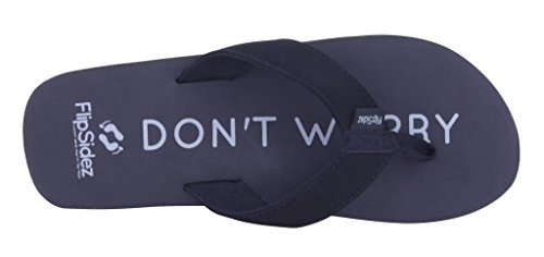 FlipSidez Womens Don't Worry BE Happy Flip Flops4