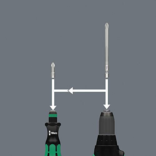 Wera KK 10 Compact Bitholder and Bit Set, 10-Piece