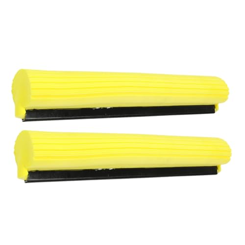 BAOBAOHU 2 cabezales de esponja de PVA de repuesto para fregona de rodillo superabsorbente, 38 cm de largo