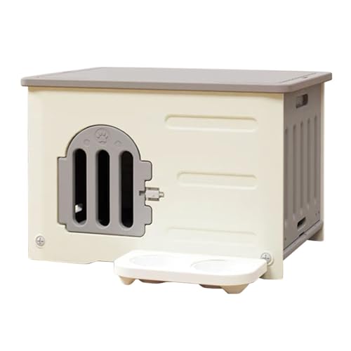 猫ハウス ペットハウス 野良猫ハウス 犬小屋 キャットハウス 猫キャビンシェルター 屋外猫ハウス 小型犬 猫 屋外 防水 耐重 通気性 防寒 雨よけ 防風 防雨 組立簡単 洗え 四季通用 多目的スツール 北欧風 おしゃれ ,小さい,グリーン (大きい(餌入