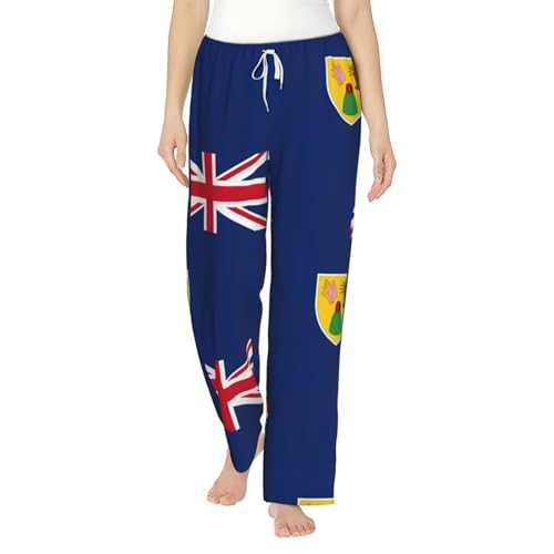 Pantalon de pyjama îles Turques et Caïques femme - Idée cadeau de Noël douce et confortable