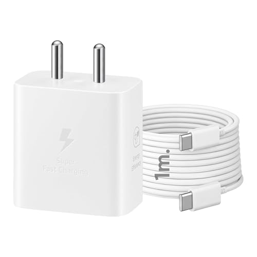 Image of KARWAN 45W Super Fast Charger Adapter with Cable [2Yrs Warranty] Compatible with Samsung Galaxy S /A /M /F /Z Series,S26 /S25 /S24 /S23 /S22 /S21 /Fe /Plus /Edge /Ultra /Flip /Fold & More,USB-C BIS Certified Charger
