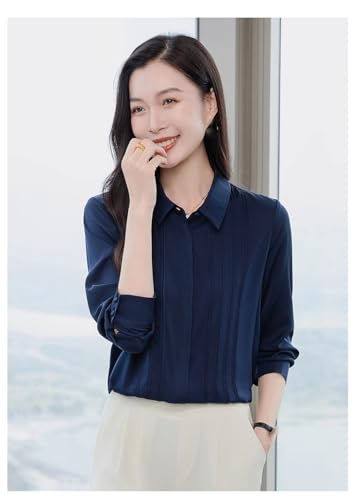 Aoleaky Elegant Long Sleeve Chiffon Shirt: Sophisticated Office & Travel4