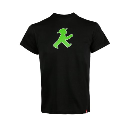 AMPELMANN  Camiseta infantil  Prachtkerlchen Geher delante/reverso negro Negro
 M