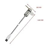 Generic Led Clock Fan with Temperature Desktop Flexible Cooling Fan for Desk Office - Image 6