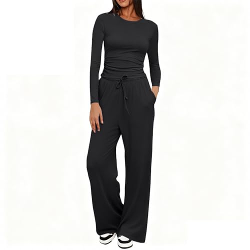 zubuaii Schlafanzug Damen Lang Pyjama Jogginganzug Damen Hausanzug Loungewear Für Frauen Lounge Set Activewear Baumwolle Hausanzug Kuschelig Zweiteiler Set Freizeitanzug Herbst Outfit Homewear zubuaii Schlafanzug Damen Lang Pyjama Jogginganzug Damen Hausanzug Loungewear Für Frauen Lounge Set Activewear Baumwolle Hausanzug Kuschelig Zweiteiler Set Freizeitanzug Herbst Outfit Homewear