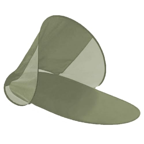 COSE DA CASA Stuoia spiaggia mare campeggio prendisole con parasole sulla sabbia richiudibile per un facile trasporto in montagna prato con sacca (VERDE)