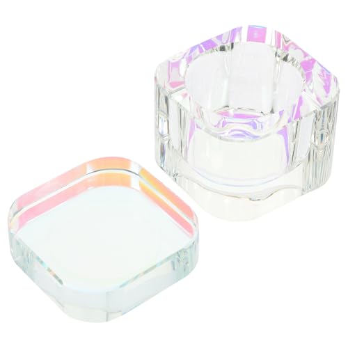 PAMINGONO ネイル アート ブラシ カップ アクリル ネイル ツール ネイル 液体 ホルダー ネイル 皿 ボウル ネイル 皿 カップ 蓋付き マニ ネイル カップ 皿 アクリル ネイル アクリ