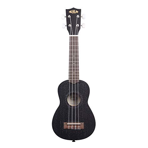 KALA KA-15S BLK Ukulélé soprano en acajou avec housse Noir satiné - Les Beatles, Paul McCartney, John Lennon, RIngo Starr, George Harrison KALA KA-15S BLK Ukulélé soprano en acajou avec housse Noir satiné
