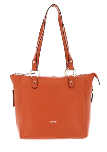 Picard sac shopper Java grand cabas épaule orange avec grande poche zippée